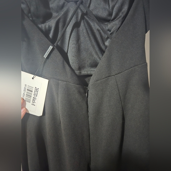 NWT Hello Molly Women's Small Size 4 Hi-Low Ruffle Hem Black Maxi Dress - Picture 7 of 12